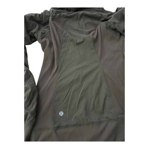 Lululemon Dance Studio Jacket III Reversible Olive Green Zip Up Hoodie Size 10 - Picture 8 of 15
